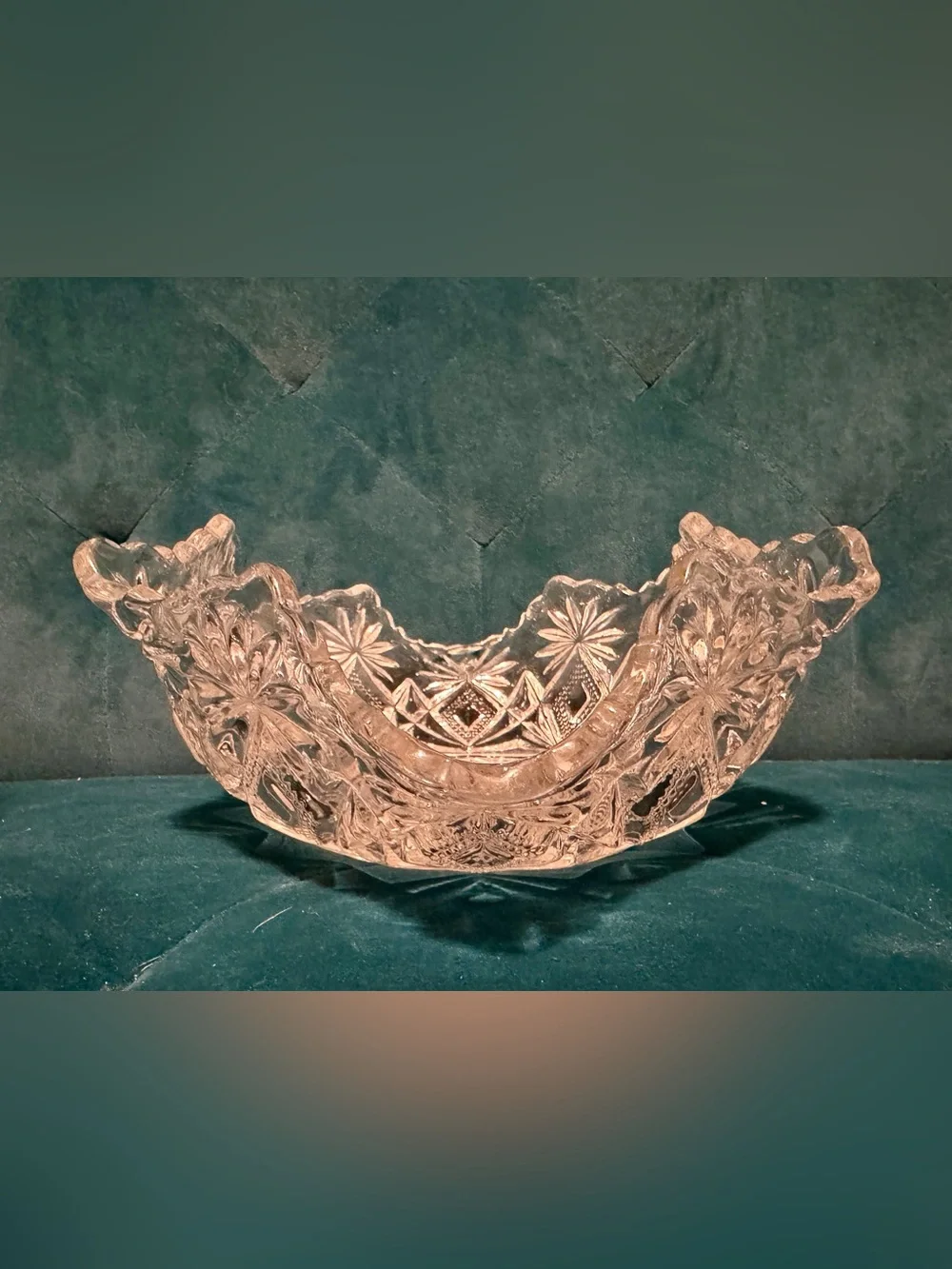 Unique Vintage “Glow Glass” Trinket/Candy/Display Bowl